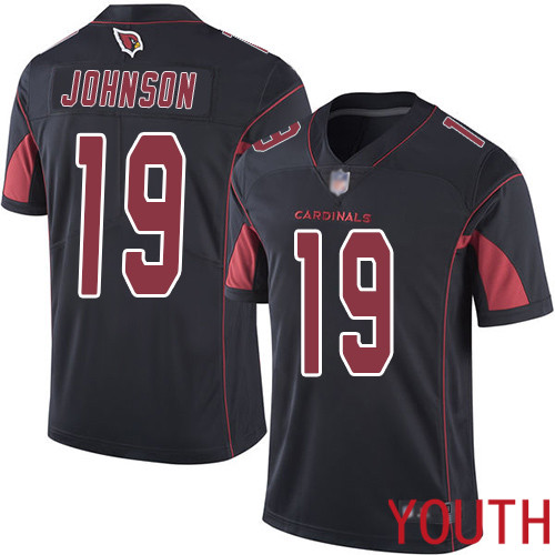 Arizona Cardinals Limited Black Youth KeeSean Johnson Jersey NFL Football #19 Rush Vapor Untouchable->youth nfl jersey->Youth Jersey